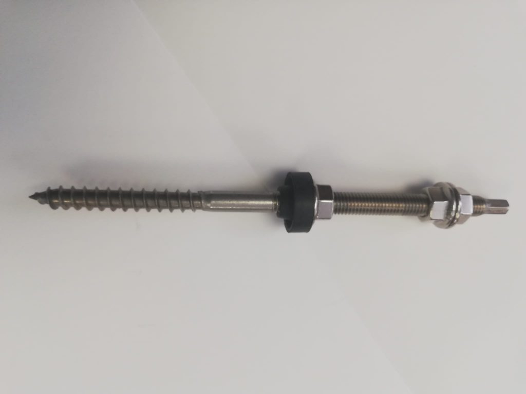 Tornillo de anclaje a teja o taco 10x250 Luzma Solar